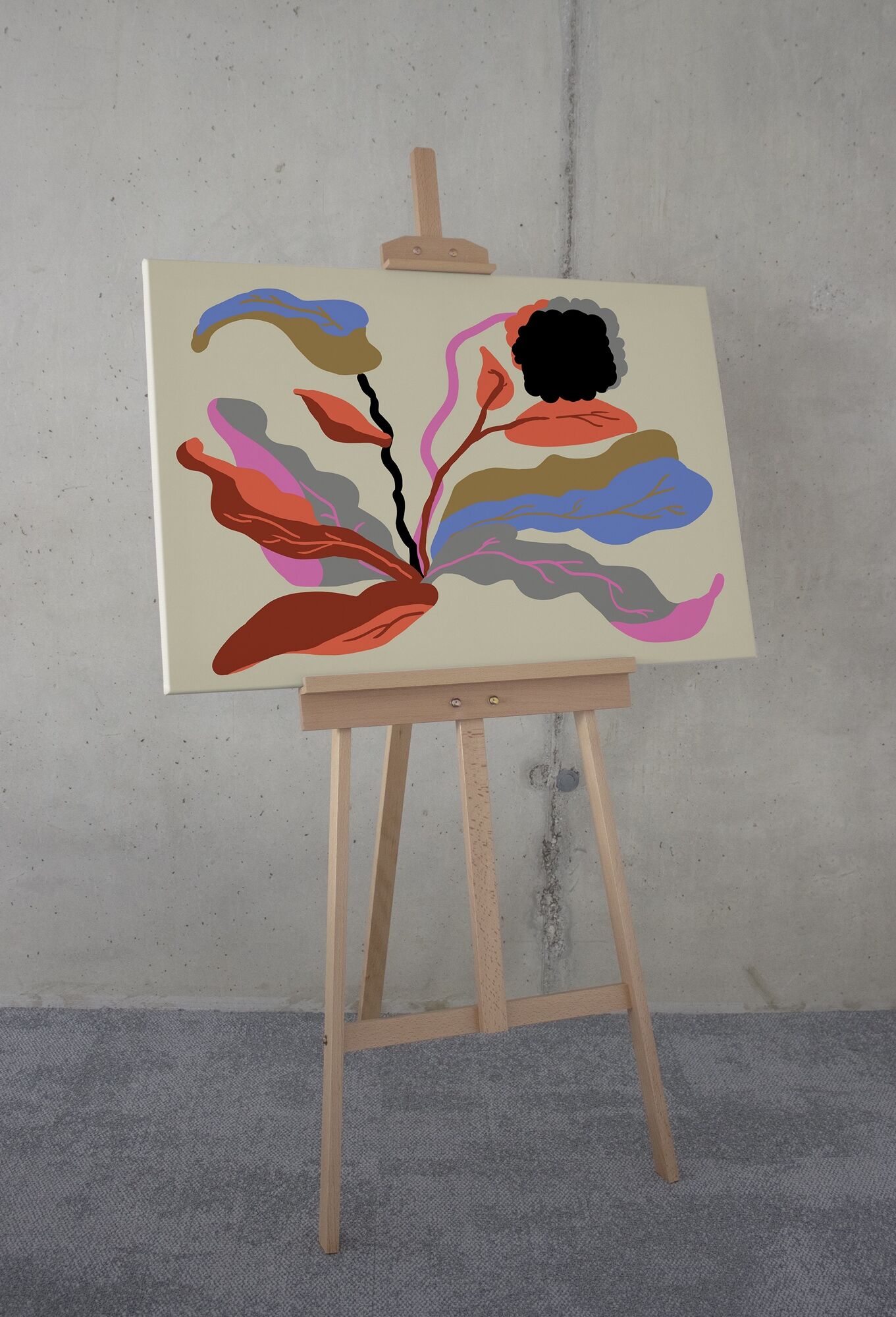 Leinwandbild KOMAR "Flirt - Grösse 60 x 90 cm", bunt (farbe bild(er): bunt), B:60cm, Holz, Papier, Bilder, Leinwandbild, Keilrahmenbild mi Echtholzrahmen farbe bild(er): bunt B/H/T: 60cm, Natur, 1 Stk.