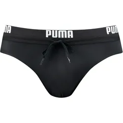 PUMA Swim Logo Brief Badehose Herren 04 - black S