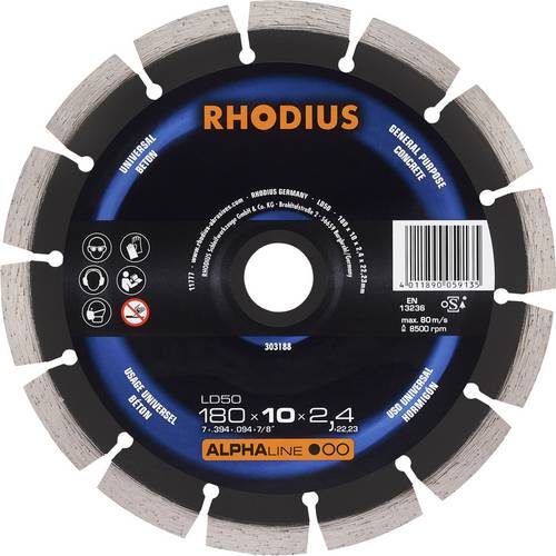 Rhodius LD50 303188 Diamanttrennscheibe 1 St. Beton