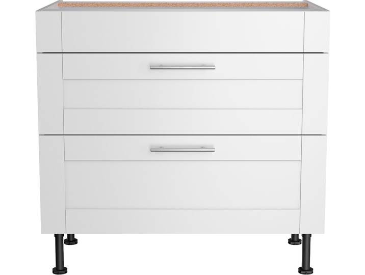 Kochfeldumbauschrank OPTIFIT Ahus , weiss (weiß matt, weiß), B:90cm H:87cm T:58,4cm, Schränke, Kochfeldumbauschrank, Breite 90 cm