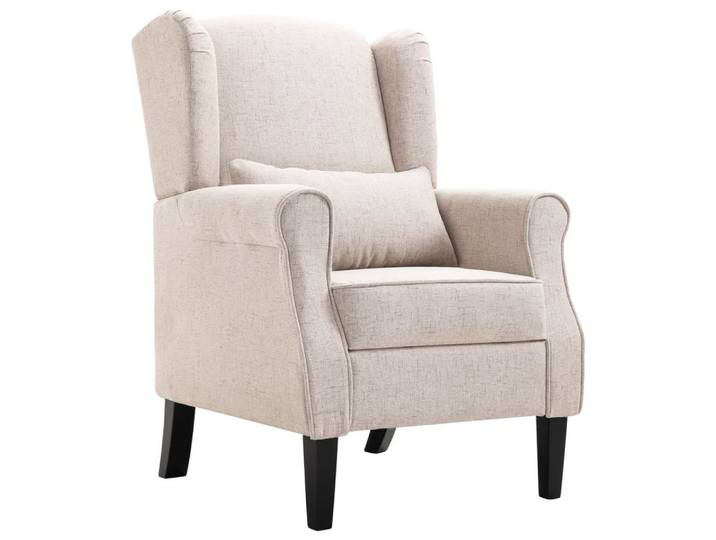 vidaXL Sessel Sessel Beige Stoff (1-St)