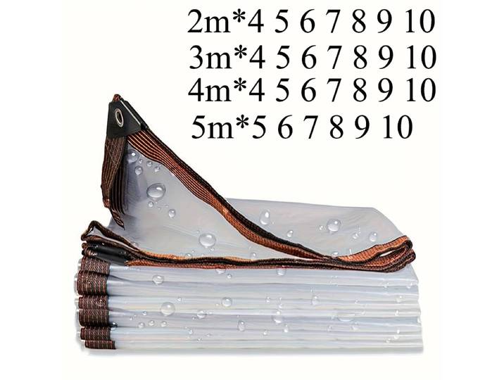 Grande bâche transparente imperméable personnalisée, couverture anti-pluie, tente de camping pour plantes de jardin, 2x3m, 4 m, 5m, 6 m, 7 m, 8 m, 9 m, 10 m, 5m