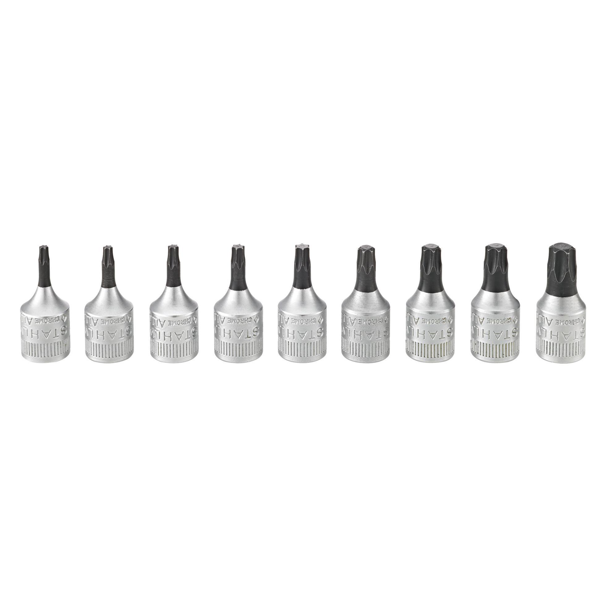 Stahlwille Satz Schraubendreher-Einsätze für Torx, 1/4 Zoll-Vierkant 9-teilig (96017709)