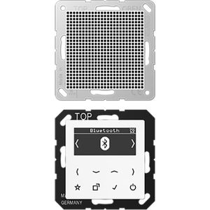 Jung Radio Smart, Set, DAB A1 BT WW, DAB+, Bluetooth, Unterputz-Radio, alpinweiß