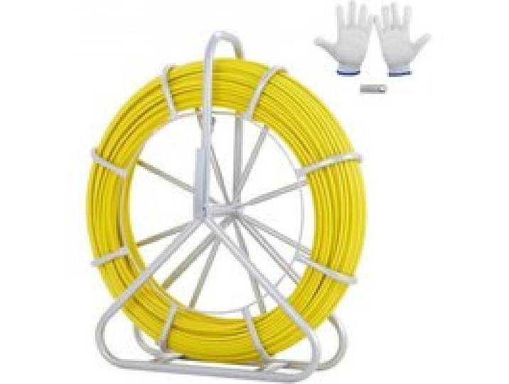 VEVOR Fish Tape Puller Fiberglas 183 m 7,9375 mm Wire Cable Running Duct Rodder