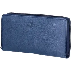 The Skandinavian Brand Damen Lederbörse Quer - blau