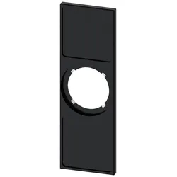 Siemens 3SU1900-0AL10-0AA0 Schildträger für Koordinatenschalter, schwarz, für Schildgröße 27x27mm 3SU19000AL100AA0