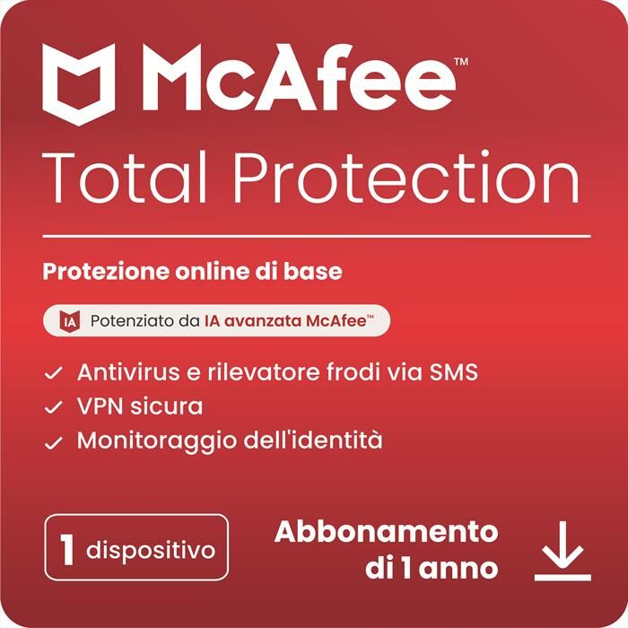 McAfee Total Protection 1 Dispositivo