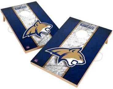 Skip's Garage Vintage Montana State University Fighting Bobcats Regulation 2x4 Cornhole Set