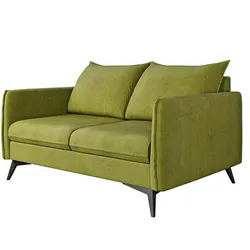 2-SITZER-SOFA Pulse Grün Luxusmicrofaser