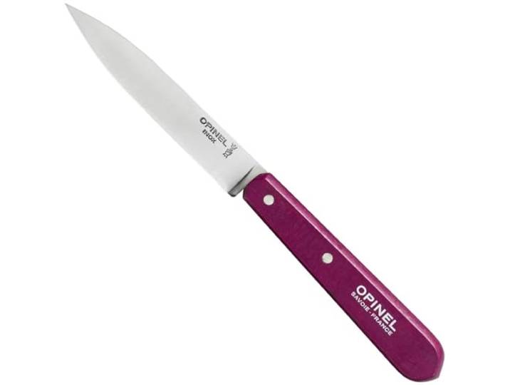 Opinel 254383 keukenmes nr. 112, roestvrij Sandvikstaal, paars beukenhouten handvat koksmes, roestvrij staal, meerkleurig, eenheidsmaat