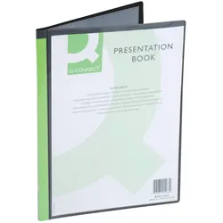 Sichtmappe Panorama, 10 Hüllen, schwarz Q-CONNECT KF01263