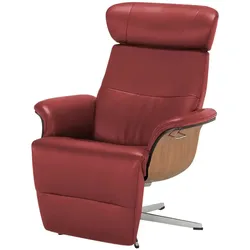 Relaxsessel aus Leder Timeout , rot , Maße (cm): B: 80 H: 101 T: 81.0