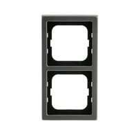 Rahmen zwei-fach pur Edelstahl 1722-866K Edelstahl Anti Fingerprint matt edelstahl, Retail