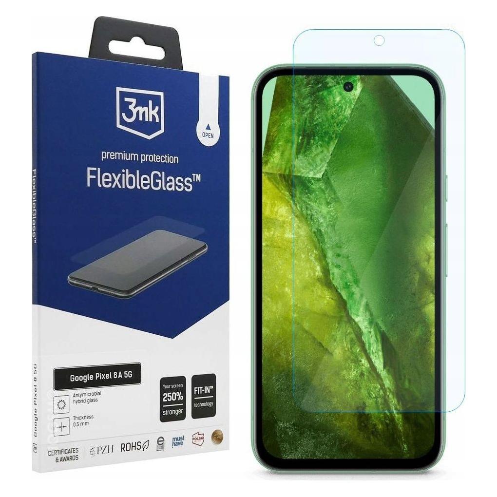 3MK FlexibleGlass Google Pixel 8A 5G Szkło Hybrydowe (Google Pixel 8a) (14.29)