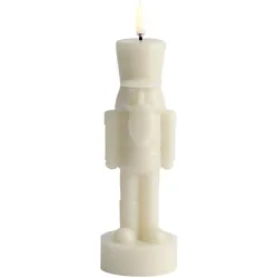 Uyuni LED Kerze Nutcracker oyster grey 7x21cm
