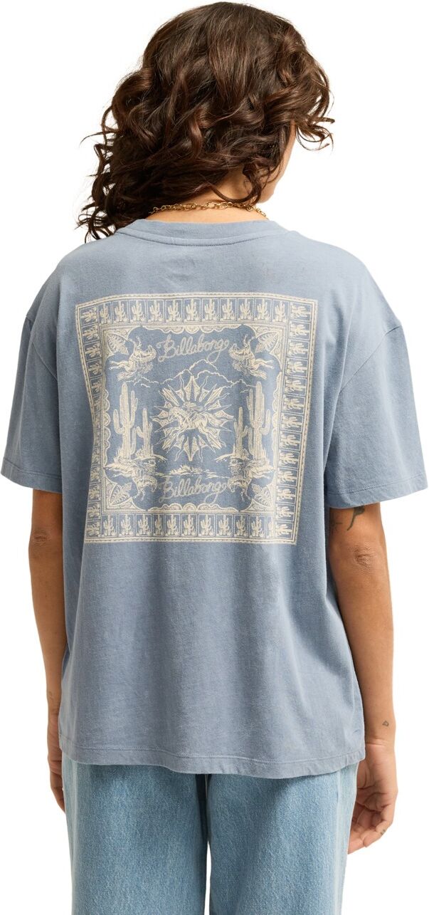 T-Shirt BILLABONG "Every Other Shell", Damen, Gr. L, blau (salted blau), Obermaterial: 70% Baumwolle, 30% Baumwolle., Shirts T-Shirt salted blau L