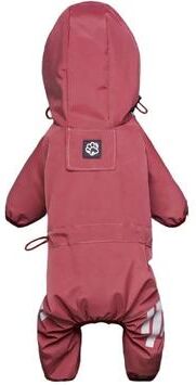 Uplifted Goods Reflective Waterproof Dog Raincoat With Full Coverage Design red xl