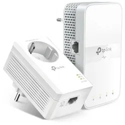 TP-Link TL-WPA7617 KIT AC1200 AV1000 Gigabit WLAN Powerline Adapter Kit mit Steckdose