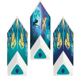 Maped Radiergummi Pyramide Dragon, 119524, für Blei- und Buntstifte, PVC-frei, aus Kunststoff, 3 Stück