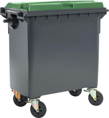 Müllcontainer MGB 770 FD, Kunststoff, 770 l, schwarzgrün