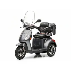 E-Seniorenmobil Denia, Lithium-Akku, 3-Rad, 1000 Watt, Grau