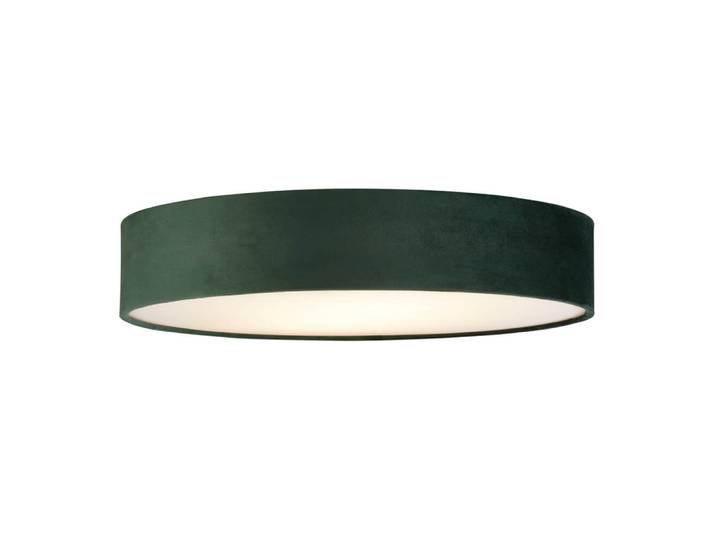 Plafondlamp Drum Pleat 50cm groen velvet Searchlight - 23298-3GR
