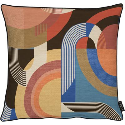 Dekokissen APELT "Arco" Gr. 1, bunt (blau, bunt, gemustert), B:46cm L:46cm, Polyester, Dekokissen_Sitzkissen_Kissenhüllen