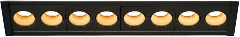 Slv Milandos 8, Deckeneinbauleuchte Schwarz 2700k 45° - Downlights