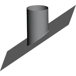Wolf Dachpfanne DN225 30-35Gr mit flexibler Bleischürze, Edelstahl