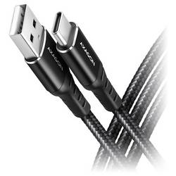 AXAGON USB-C® Kabel USB 2.0 USB-A Stecker, USB-C® Stecker 2 m Schwarz BUCM-AM20AB