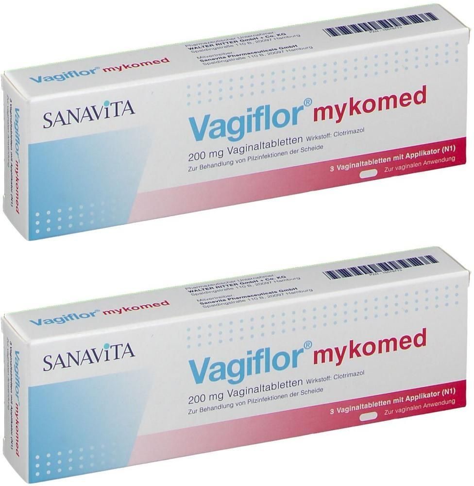 Vagiflor mykomed 200 mg Vaginaltabletten 2x 2x3 St