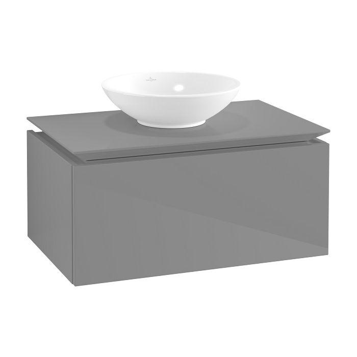 Villeroy & Boch Legato Waschtischunterschrank B60100FP 80x38x50cm, Glossy Grey