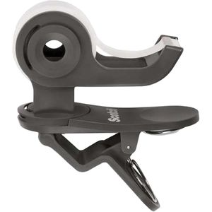 Scotch Klebebandabroller Clip & Twist, grau, Tischabroller für Klebeband 19mm x 33m