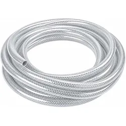 Wiltec, Gartenschlauch, PVC Gewebeschlauch Innen-Ø9mm 10m Lebensmittelschlauch Druckluftschlauch (10 m, 9 mm)