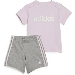 ADIDAS Kinder Sportanzug Essentials Lineage Organic Cotton und Set, Größe 80 in Grau Grau