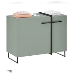 moebel-dich-auf Badezimmer Waschtisch 80 cm Badmöbel MESSINA Schilfgrün