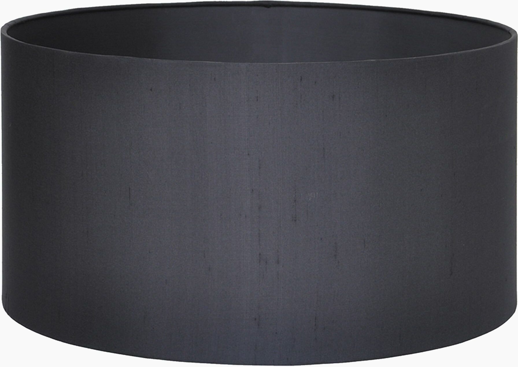 Pacific Lifestyle - Bow 40cm Black Silk Cylinder Drum Shade