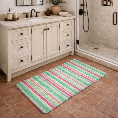 Addison Rugs Premium Washable Super Soft Nassau Stripe Dream Shag Rug