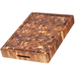 TeakHaus Hackblock, Schneidebrett, Braun