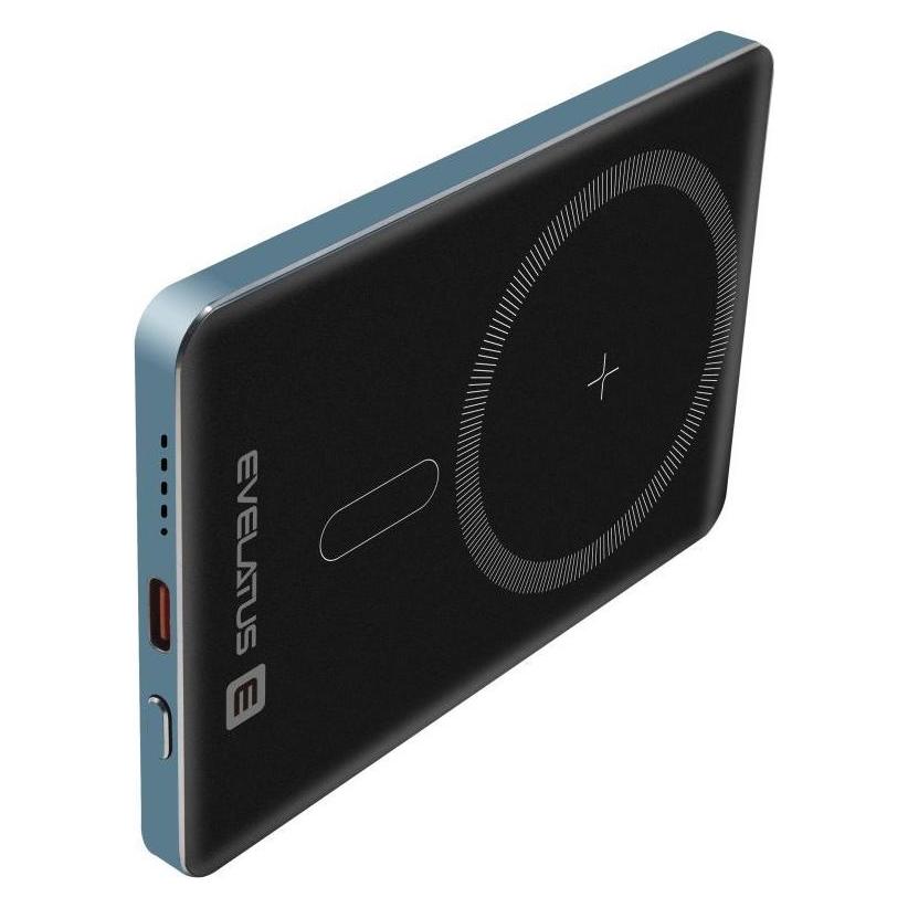 Evelatus Power bank PD20W 5000mAh Power Bank MagLink Elite With Wireless charging Blue (5000 mAh, 20 W) (EVELATUS)
