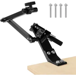 VEVOR Rasenmäher Klingenschärfer, 15°-45° verstellbar, Messerschärfer für Rasenmäher mit 4 Adapterstiften, Kugellagerdesign und 25 mm vergrößertem Griff, zur Verwendung mit Winkelschleifer
