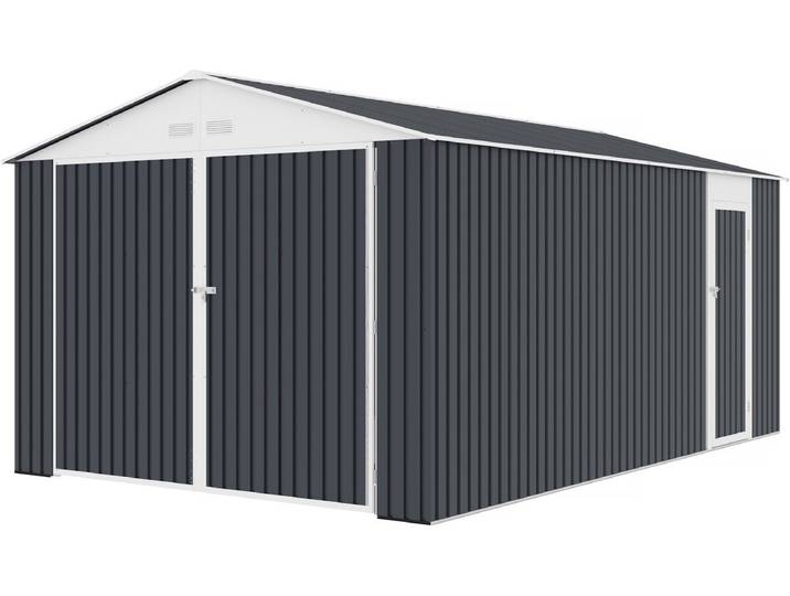 Garage métal Houston 15,36 m² - Anthracite
