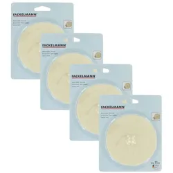 4er-Set Gummi-Spülbeckenstöpsel 11 cm Fackelmann Tecno
