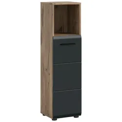 Midischrank Ice Schwarz/Eiche dunkel