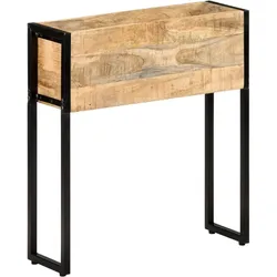 Helloshop26 - Hochbeet für Pflanzen Blumen Terrasse Garten 60 x 20 x 68 cm unbehandeltes schwarzes Mangoholz 02_0037689