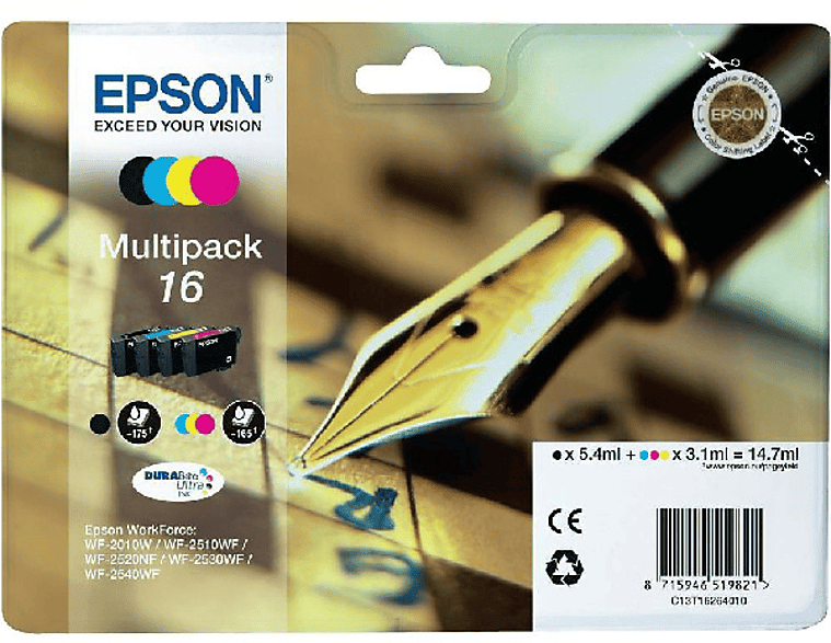 Cartucho de tinta - Epson 16, Multipack