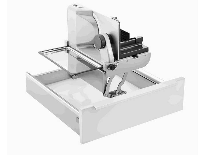 ritter Allesschneider Einbau-Allesschneider AES 62 SR-H silbermetallic/rechts 542005