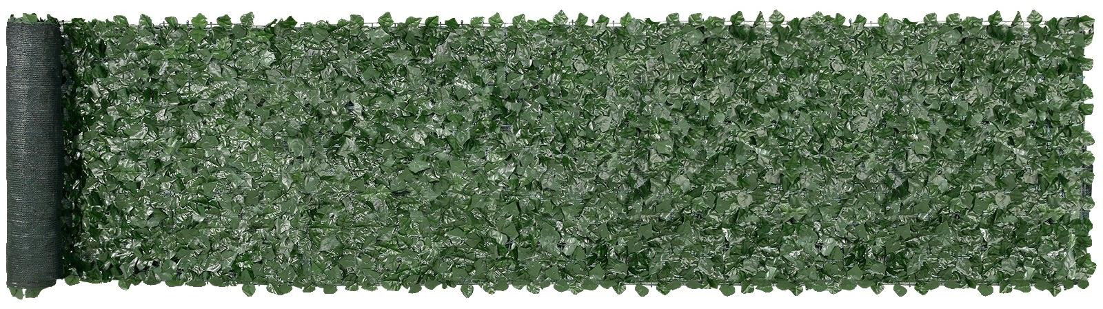 VEVOR Kunstmatige Groene Heg Privacy Scherm met Klimop en Netstof, Breedte: 99 cm, Hoogte: 502 cm