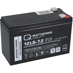 Q-Batteries 12LS-7.2 AGM Bleiakku 12V 7,2Ah – F2 6,35 mm